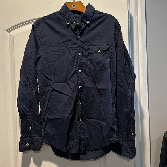 American Eagle Long Sleeve Pocket Button Down - Picture 1 of 4